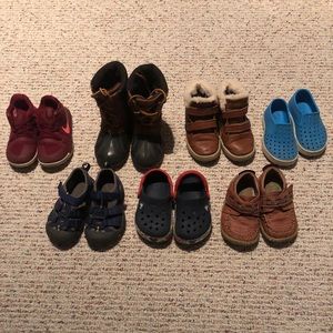Toddler size 7+8 shoes. Uggs, Nike, Native, Etc.
